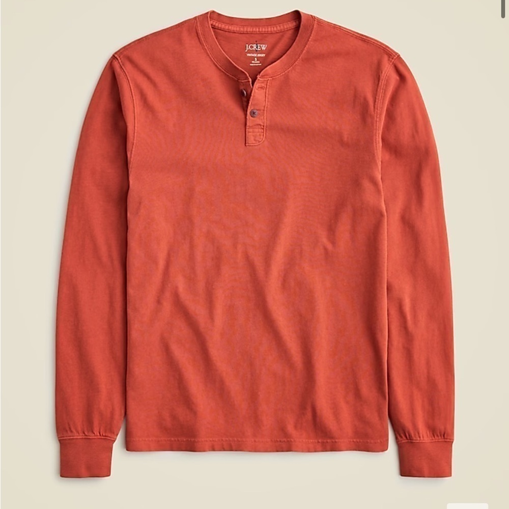 J crew wildfire Vintage-wash cotton henley